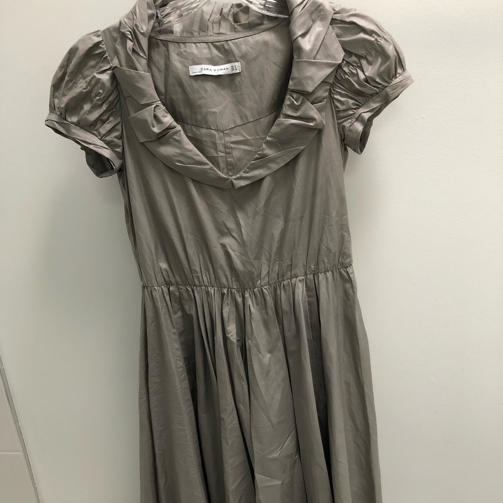 UNIQUE ZARA WOMAN GREY DRESS S